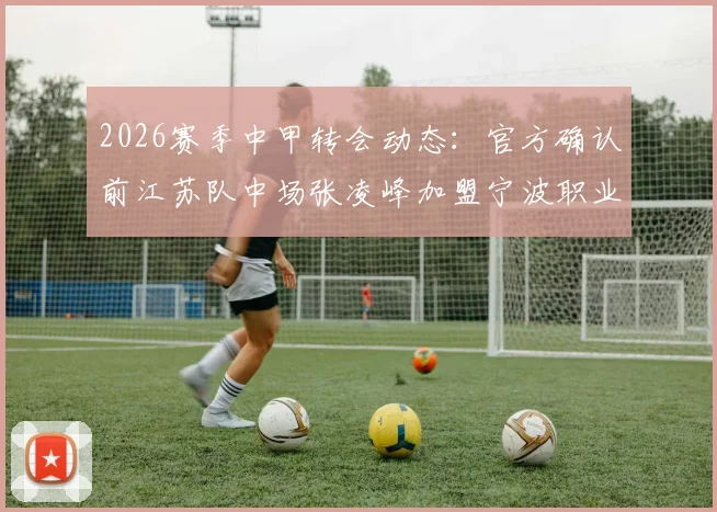 2026赛季中甲转会动态：官方确认前江苏队中场张凌峰加盟宁波职业足球俱乐部，解析其技术特点与对球队中场实力的影响